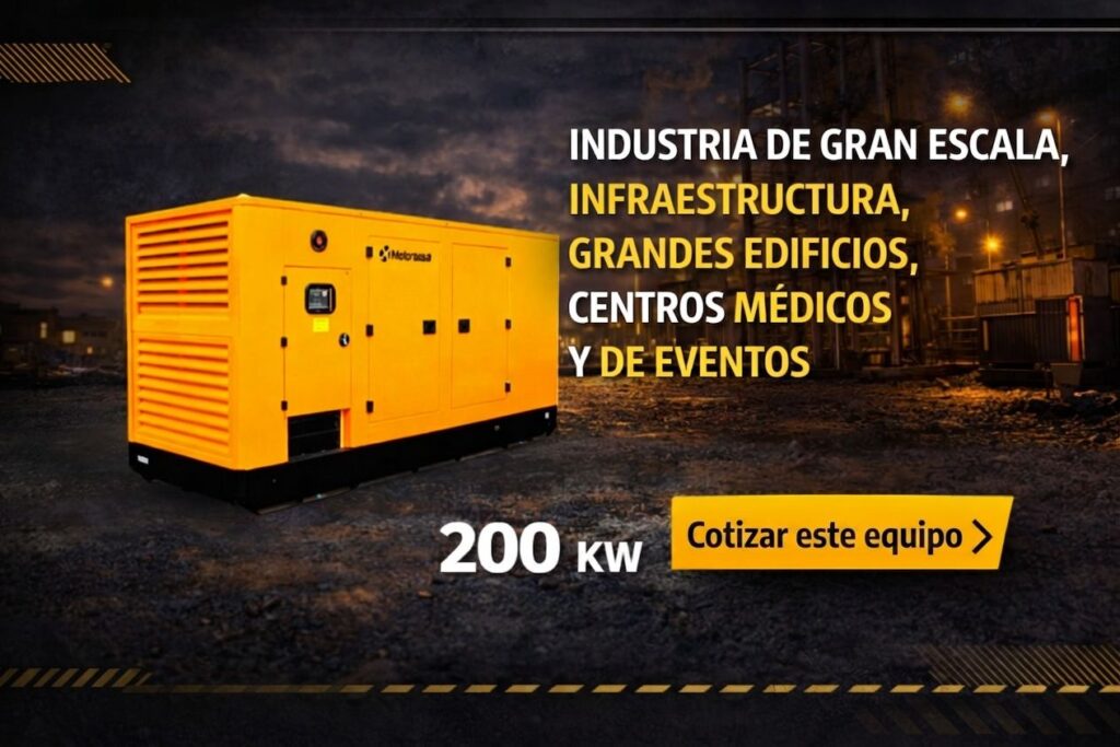Alquiler de Planta de 200 Kw
