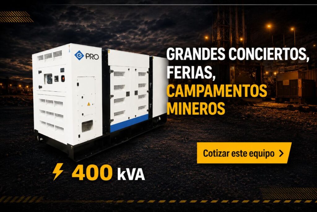 Alquiler de Planta de 400 Kw